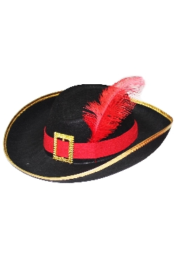 CAPPELLO MOSCHETTIERE NERO